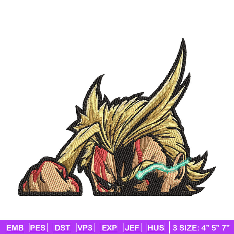 All Might Embroidery Design, Mha Embroidery, Embroidery File, Anime Embroidery, Anime shirt, Digital download.jpg