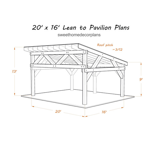 20 x 16 lean to gazebo plans for DIY.jpg