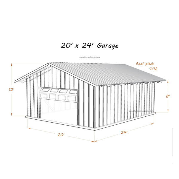 Detached 20 x 24  Two Car Garage Plans PDF.jpg
