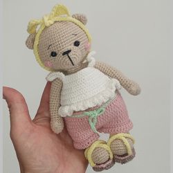 crocheted bear,crocheted toy for gift