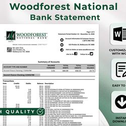 wood forest bank editable bank template