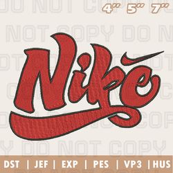Retro Nike Logo Embroidery Machine Design, Nike Embroidery Design, Instant Download