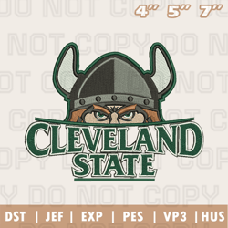 Cleveland State Vikings Embroidery Design, Ncaa Teams Embroidery Design, Instant Download