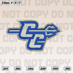 Central Connecticut Blue Devils Logo Embroidery Designs, Ncaa Teams Embroidery Design, Instant Download