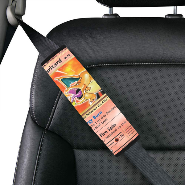 Charizard Card Car Seat Belt Cover.png