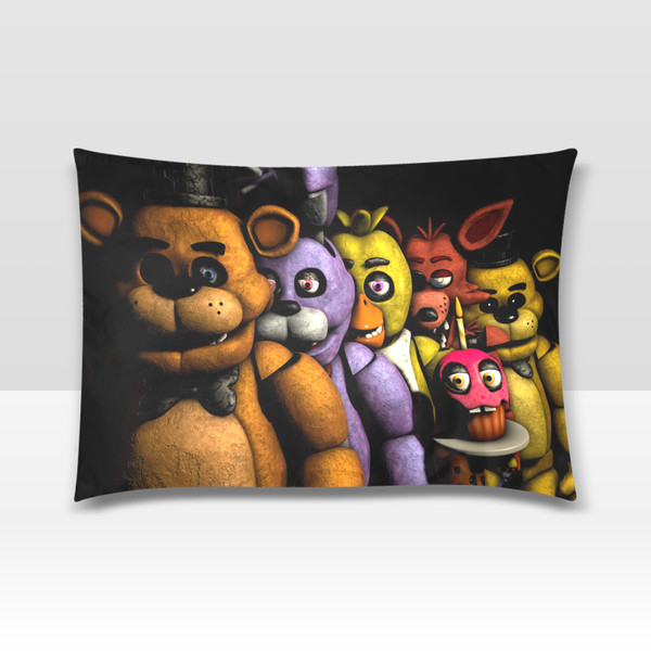 FNAF Five Nights At Freddy's Pillow Case (2 Sided Print).png