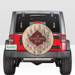 Marauders Map Harry Potter Spare Tire Cover