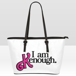 I am Kenough Leather Tote Bag