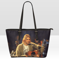 Kurt Cobain Leather Tote Bag