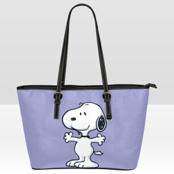 Snoopy Leather Tote Bag