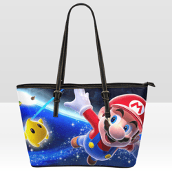 Super Mario Leather Tote Bag