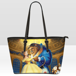 Beauty And The Beast Leather Tote Bag