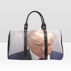 Trump mugshot Travel Bag, Duffel Bag