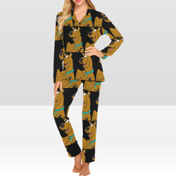 Scooby Doo Women's Pajama Set, Long-sleeve With Collar And Buttons