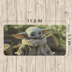 Baby Yoda License Plate