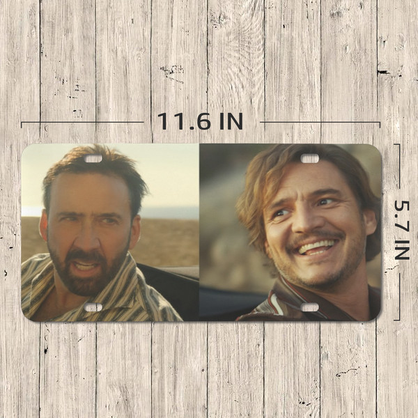 Nicolas Cage Looking at Pedro Pascal Meme License Plate.png
