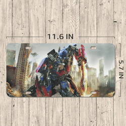 Transformers License Plate