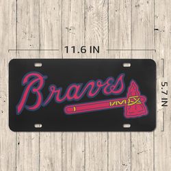 Atlanta Braves License Plate