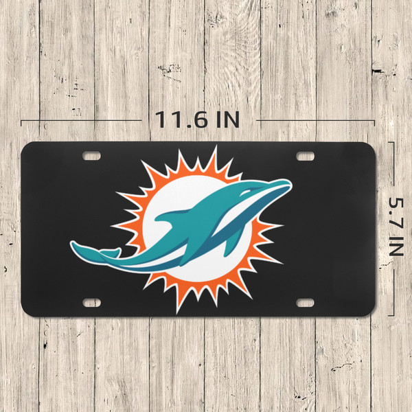Miami Dolphins License Plate.png