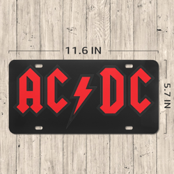 Acdc License Plate
