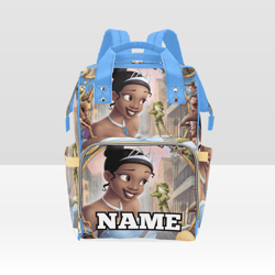 Custom NAME Princess and the Frog Diaper Bag Backpack