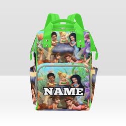 Custom NAME Tinker Bell Diaper Bag Backpack