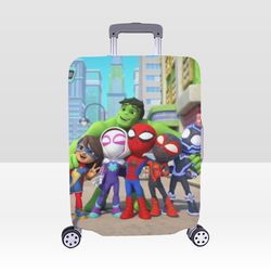 Spidey and amazing friends Luggage Cover, Luggage Protective Print Cover, Case Cover