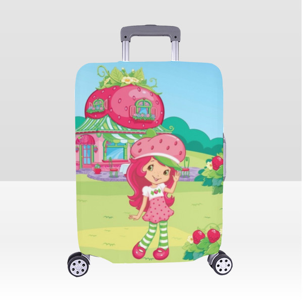 Strawberry Shortcake Luggage Cover, Luggage Protective Print Cover, Case Cover.png