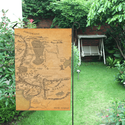 Middle Earth Map Garden Flag (two Sides Printing, Without Flagpole)