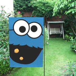Cookie Monster Garden Flag (Two Sides Printing, without Flagpole)