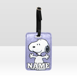 Snoopy Luggage Tag Custom NAME