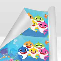 Baby Shark Gift Wrapping Paper 58"x 23" (1 Roll)