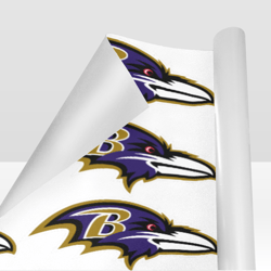 Baltimore Ravens Gift Wrapping Paper 58"x 23" (1 Roll)