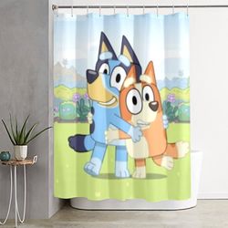 Bluey and Bingo Shower Curtain