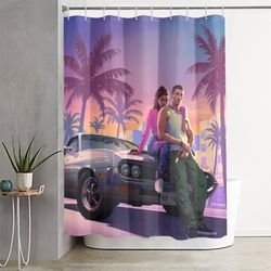 Grand Theft Auto 6 Shower Curtain