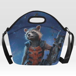 Rocket Raccoon Neoprene Lunch Bag, Lunch Box