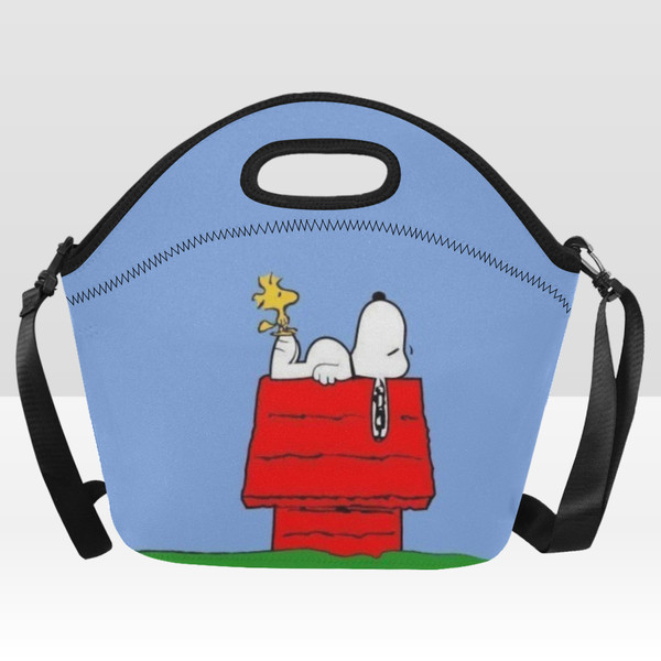 Snoopy Dog Neoprene Lunch Bag, Lunch Box.png