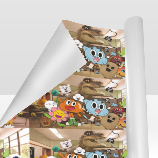 Amazing World Of Gumball Gift Wrapping Paper.png