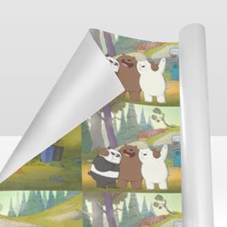 We Bare Bears Gift Wrapping Paper 58"x 23" (1 Roll)