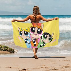 Power Puff Girls Beach Towel