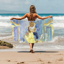 Beauty And The Beast Beach Towel