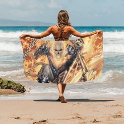 Ghost Rider Beach Towel