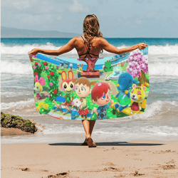 Animal Crossing Beach Towel