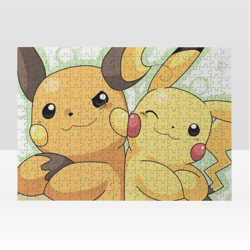 Pikachu and Raichu Jigsaw Puzzle Wooden