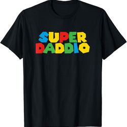 Gamer Super Daddio Funny Super Dad Funny Fathers Shirt
