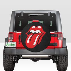 Rolling Stones Tongue Tire Cover