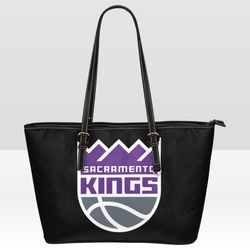 Sacramento Kings Leather Tote Bag