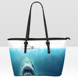 Jaws Leather Tote Bag