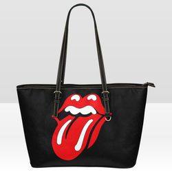 Rolling Stones Leather Tote Bag