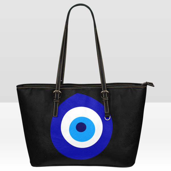 Evil Eye Leather Tote Bag.png
